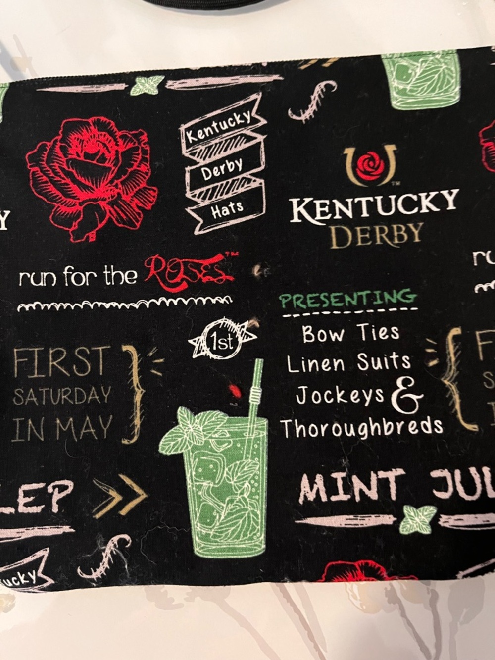 Kentucky Derby Crossbody Bag in Black with Charms - Picture 5 of 7